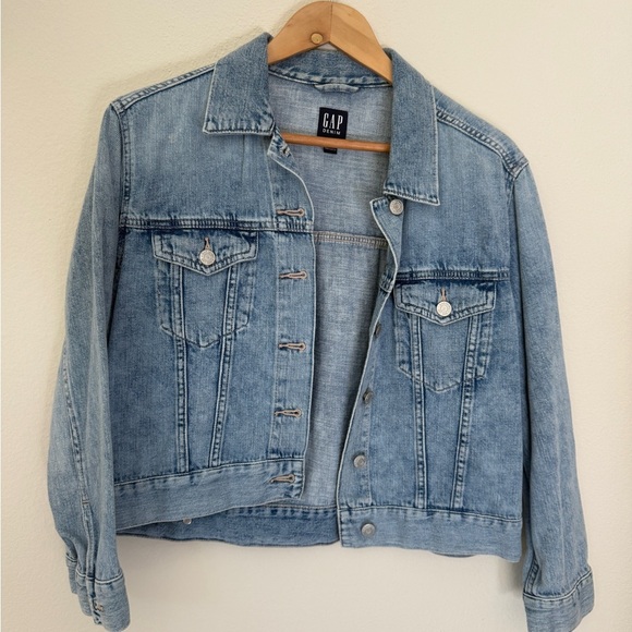 GAP Women's Blue Denim Jacket - Picture 1 of 4